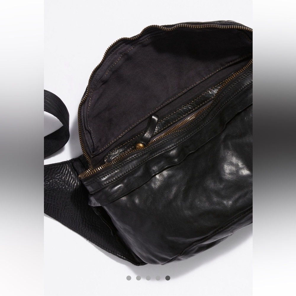 Campomaggi unisex Classic black leather bag! Purchased from Free people - Picture 15 of 15